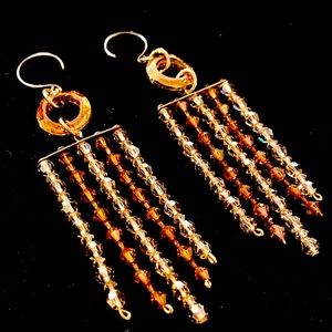 GLAMorous Swarovski crystal cascade earrings